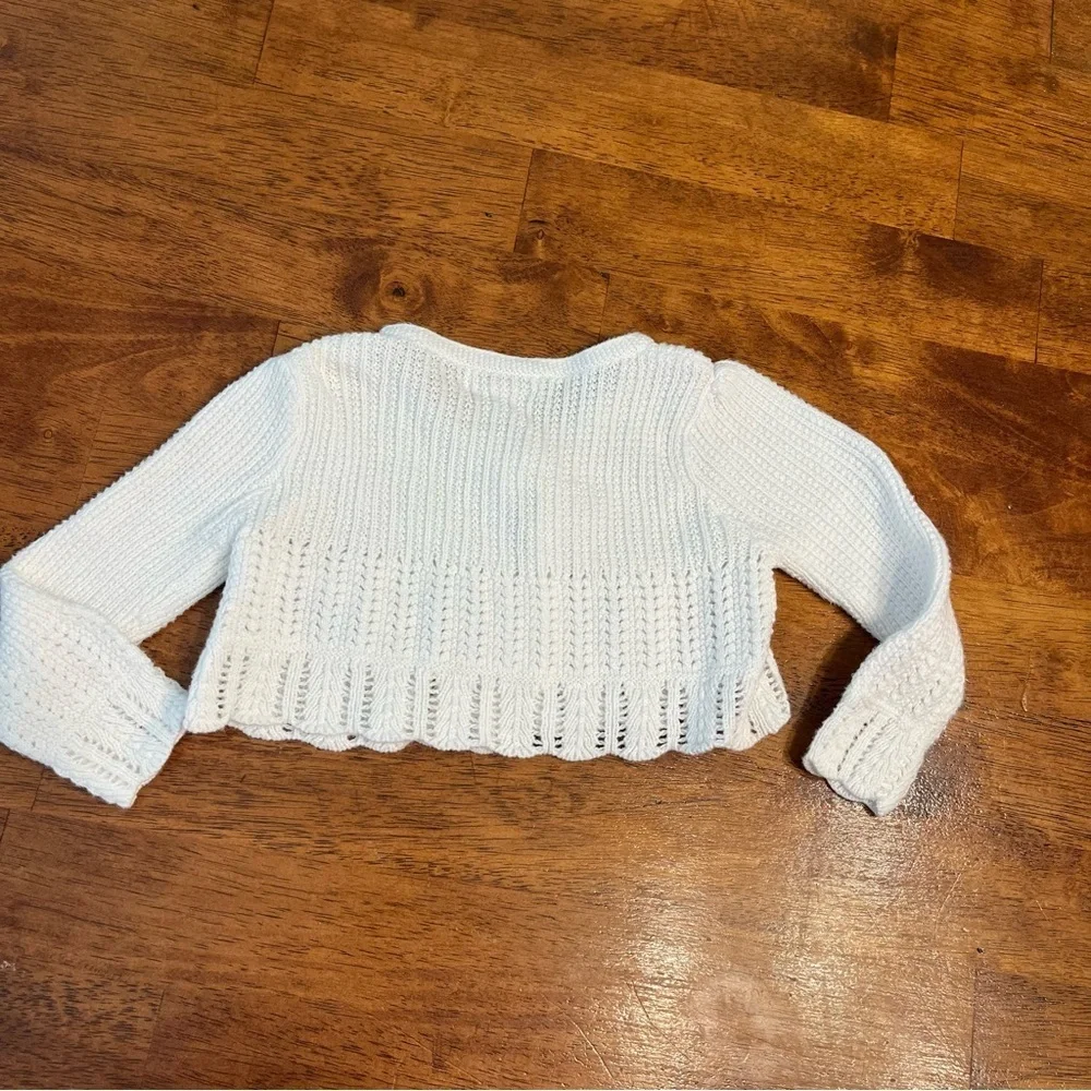 Ralph Lauren Classic White Knit cardigan top size 18 months